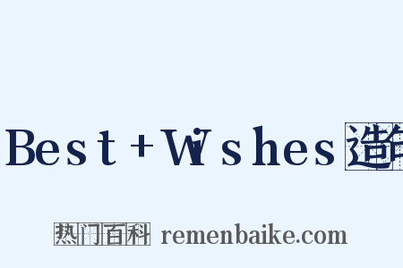 Best+Wishes造句是什么意思的图片